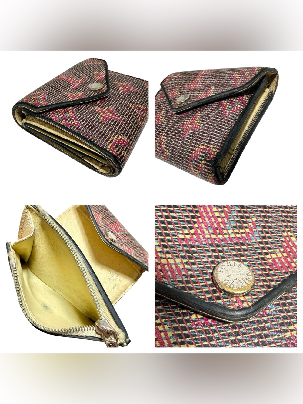 Louis Vuitton Zoe Pop Multicolor Monogram Leather Wallet - Picture 12 of 13